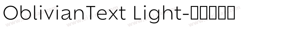 OblivianText Light字体转换